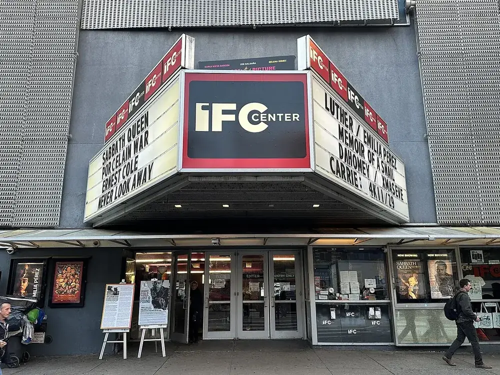 Marquee of the IFC Center movie theater on Sixth Avenue in New York City (file photo)
