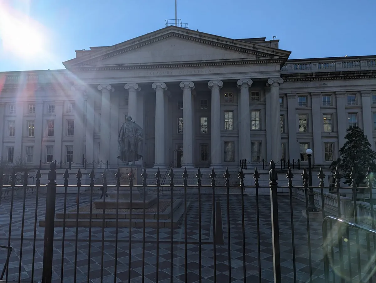 U.S. Treasury Building in Washington, D.C. (file photo)