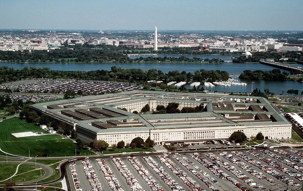 Aerial view of the Pentagon building in Arlington, Virginia (file photo)