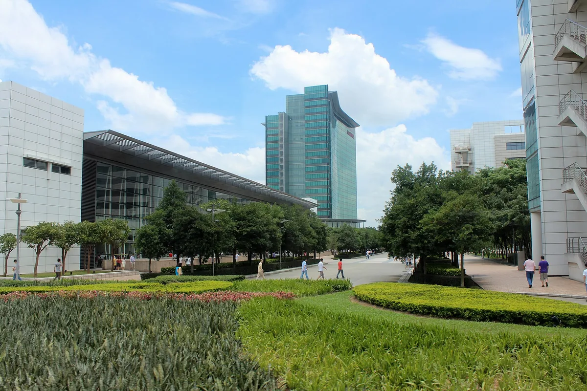 File photo of telecommunications / tech campus infrastructure