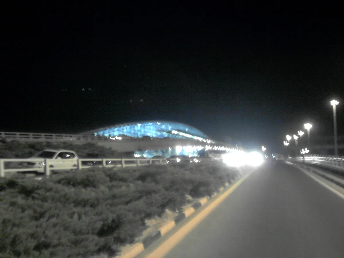 Imam Khomeini International Airport terminal at night in Tehran (file photo)